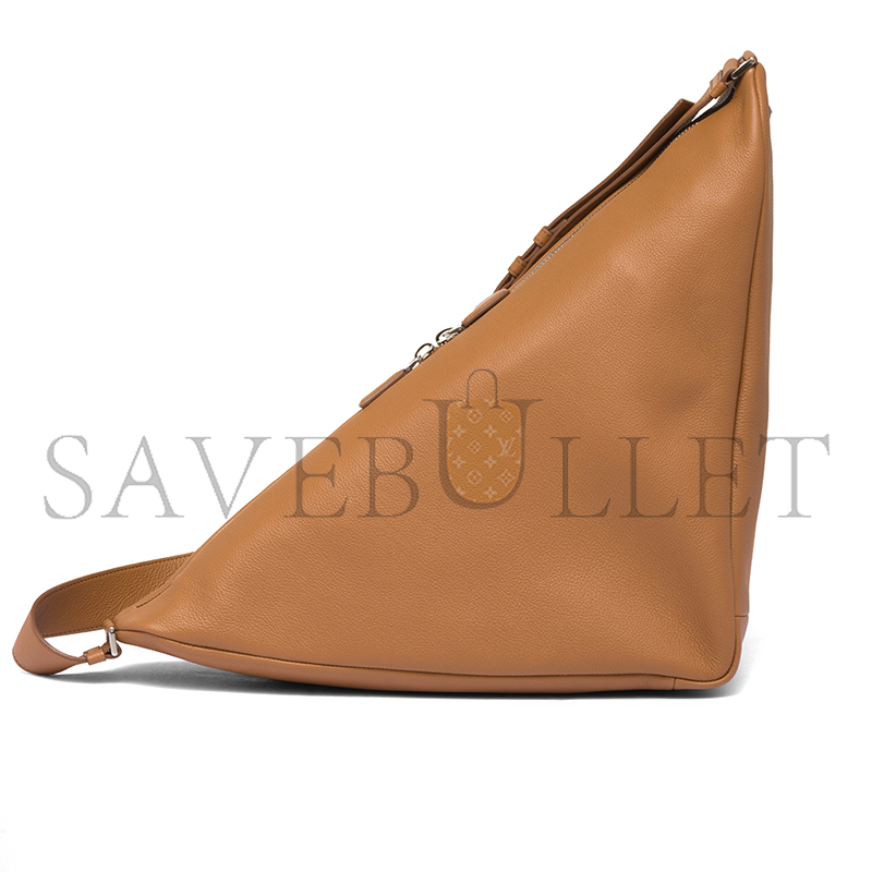 Pra*a large leather Pra*a triangle bag 2vy007 02 (58*27*22cm)